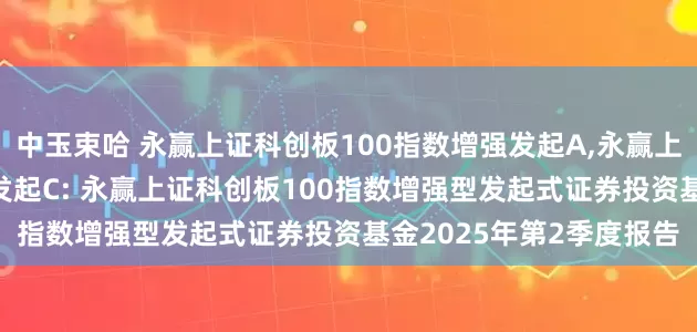 中玉束哈 永赢上证科创板100指数增强发起A,永赢上证科创板100指数增强发起C: 永赢上证科创板100指数增强型发起式证券投资基金2025年第2季度报告